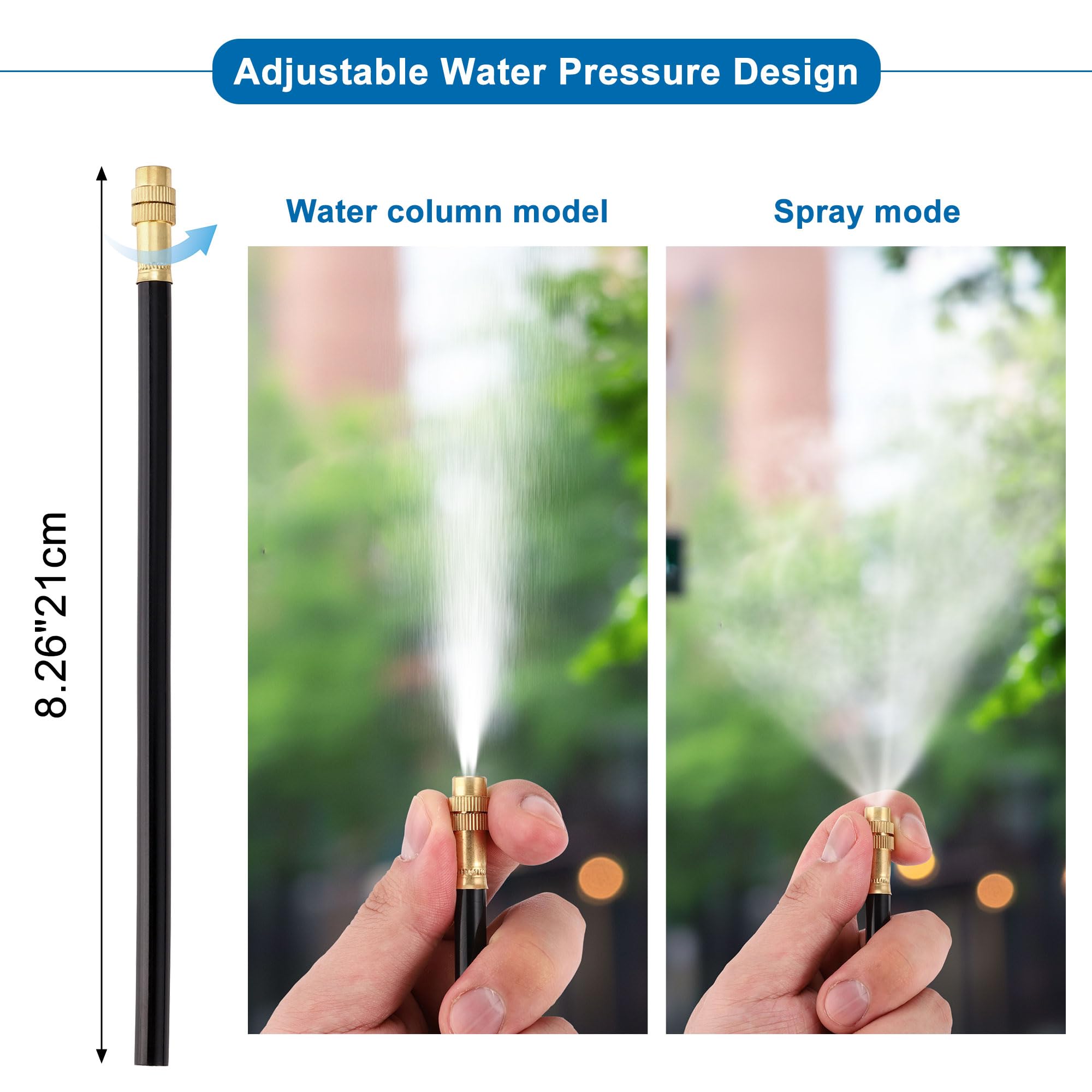 Mornajina misting tee quick-connect detail ensuring leak-resistant fast assembly