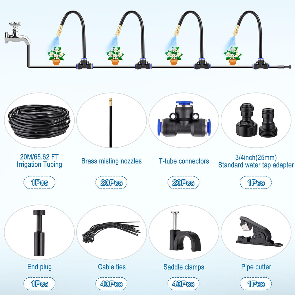 Mornajina long irrigation tubing with cutter highlighting easy cut-to-length advantage