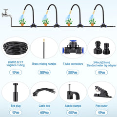 Mornajina long irrigation tubing with cutter highlighting easy cut-to-length advantage