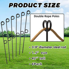 MorningRo close-up of 1.5 inch eye loop for easy rope threading benefit