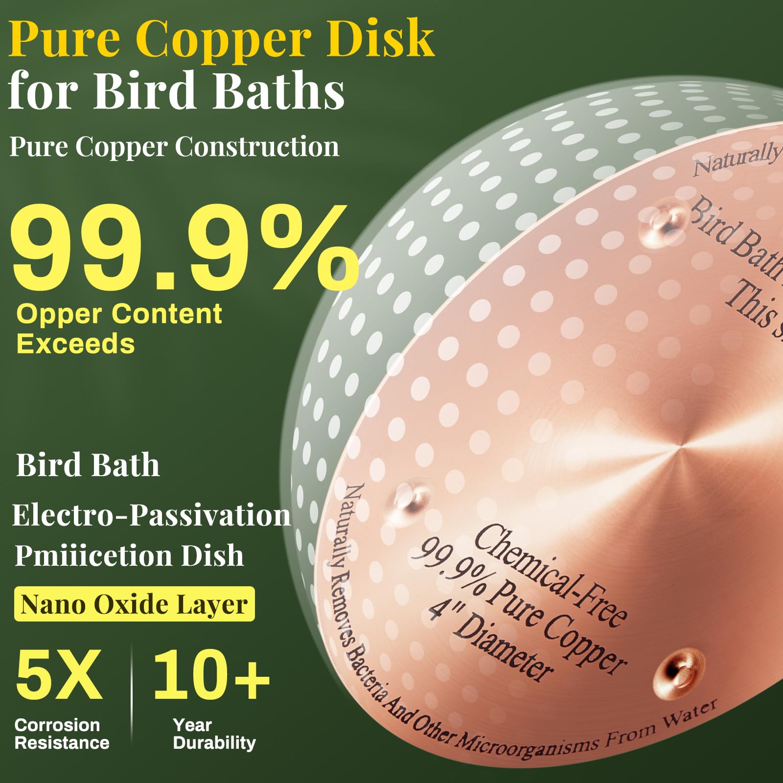 MorningRo disc underside showing four-point support to stabilize and maximize contact