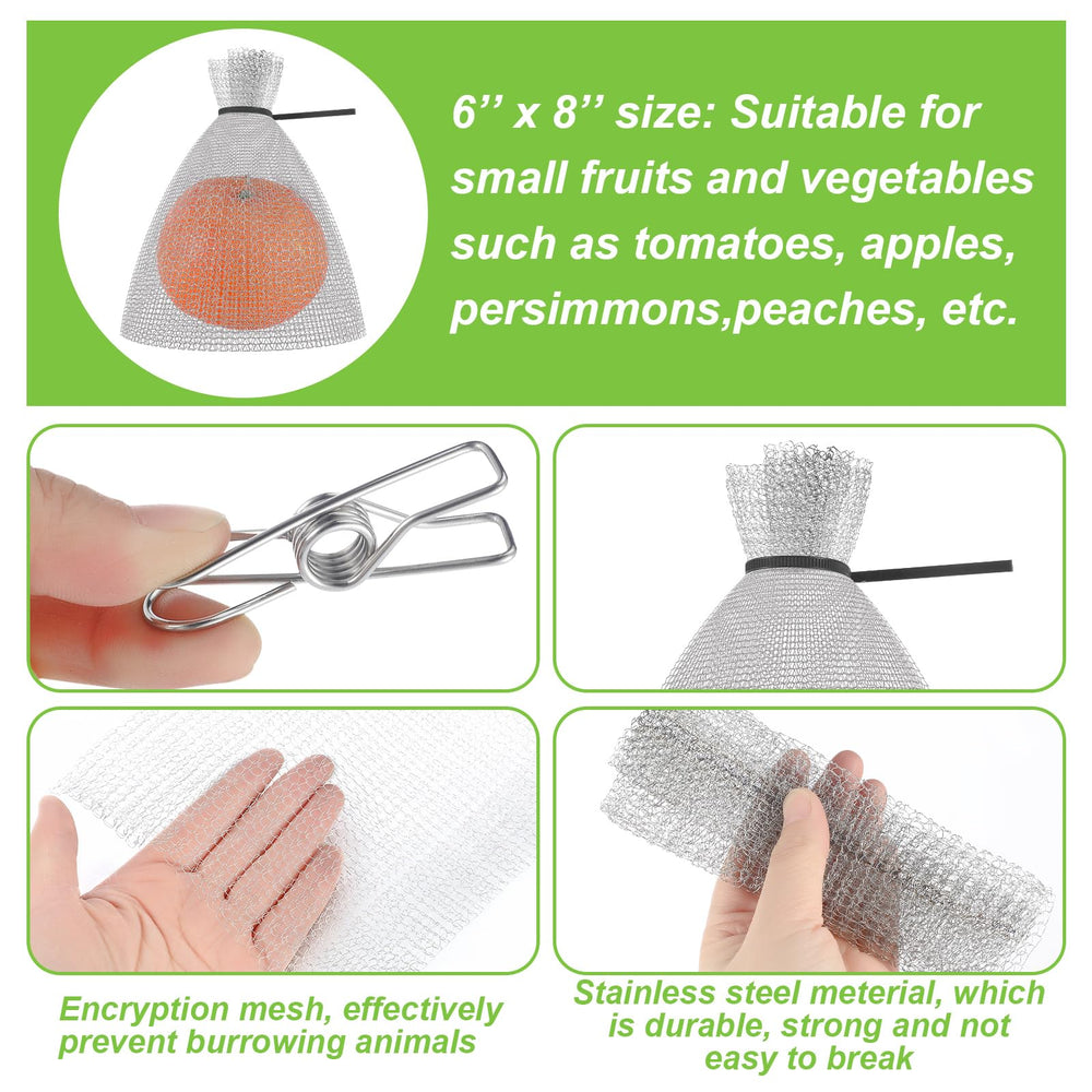 MorningRo stainless clip and cable tie securing bag quickly for reliable protection