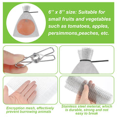 MorningRo stainless clip and cable tie securing bag quickly for reliable protection