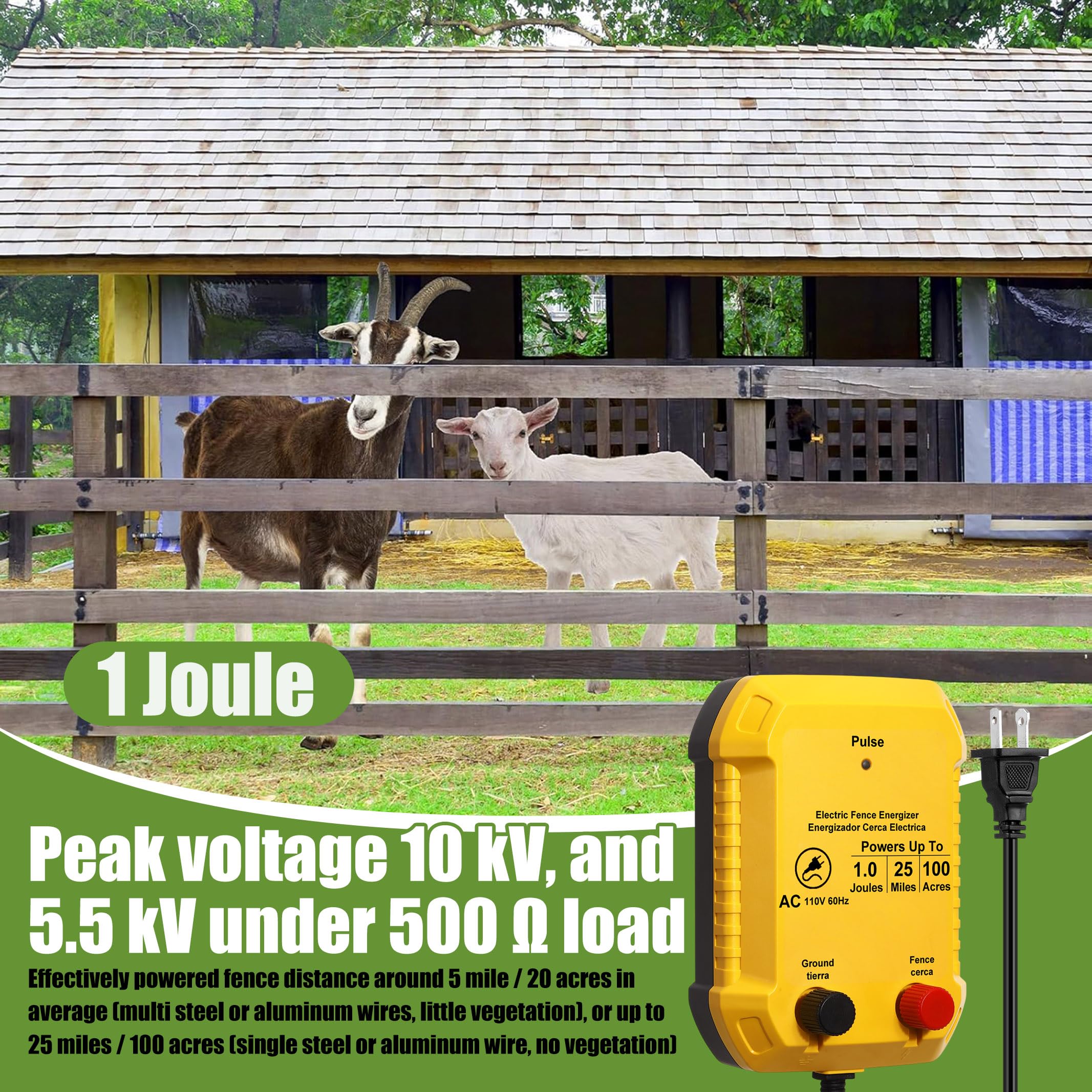 MorningRo electric fence installed on pasture demonstrating animal containment benefit
