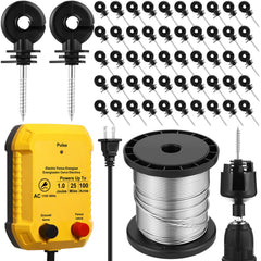 MorningRo energizer front view showing plug and compact housing, reliable continuous power
