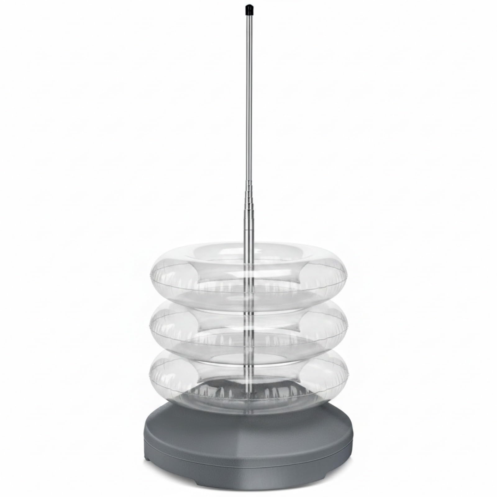 MorningRo front view with stacked rings showing organized storage benefit