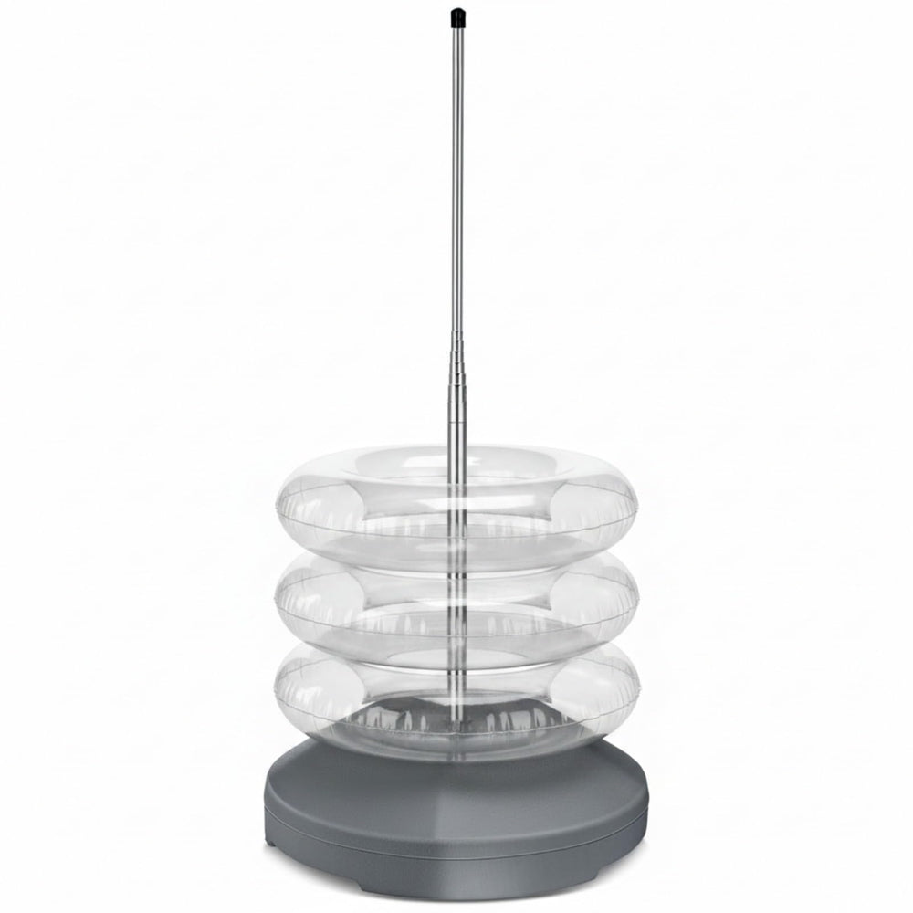MorningRo front view with stacked rings showing organized storage benefit