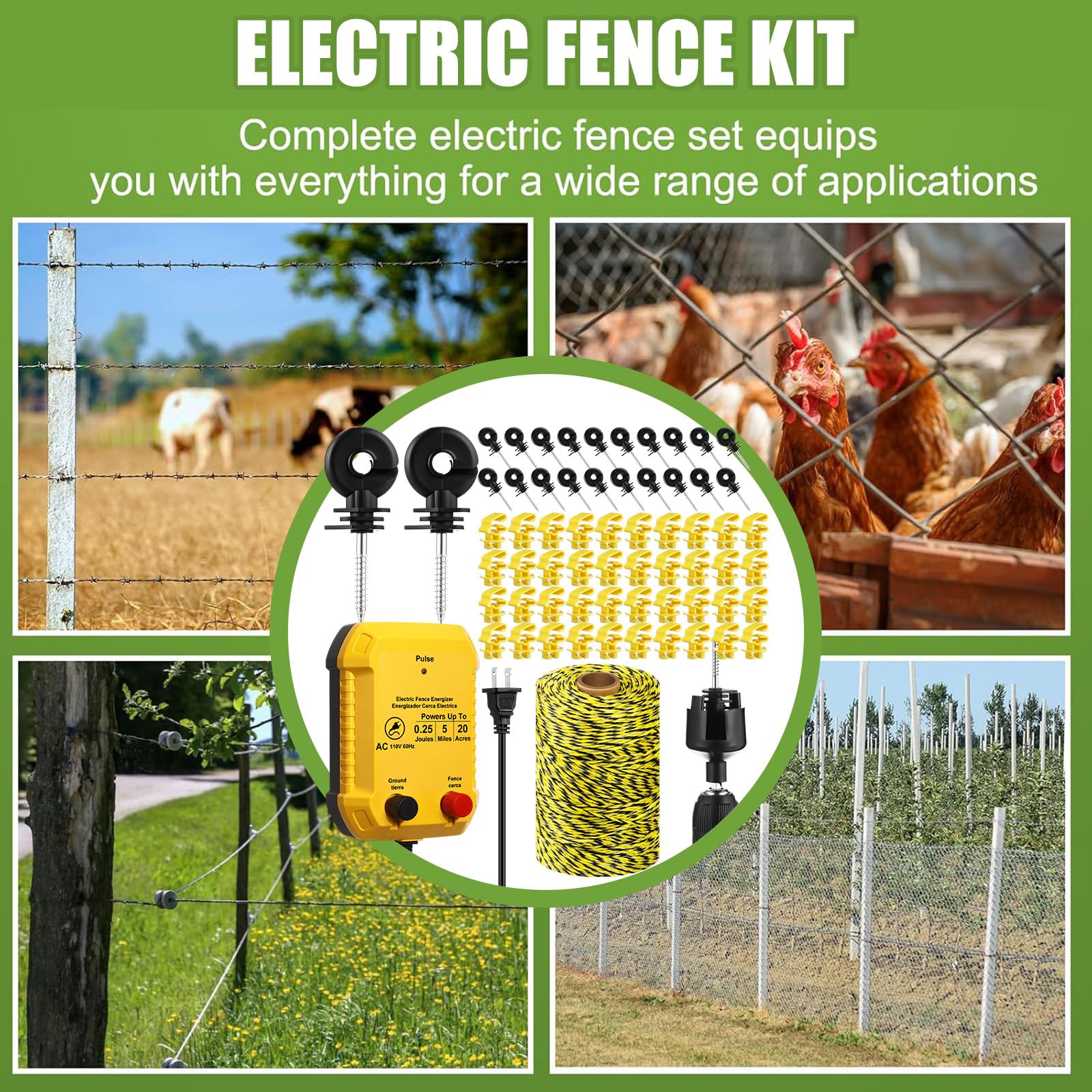 MorningRo installed fence around pasture demonstrating clear perimeter control and visibility
