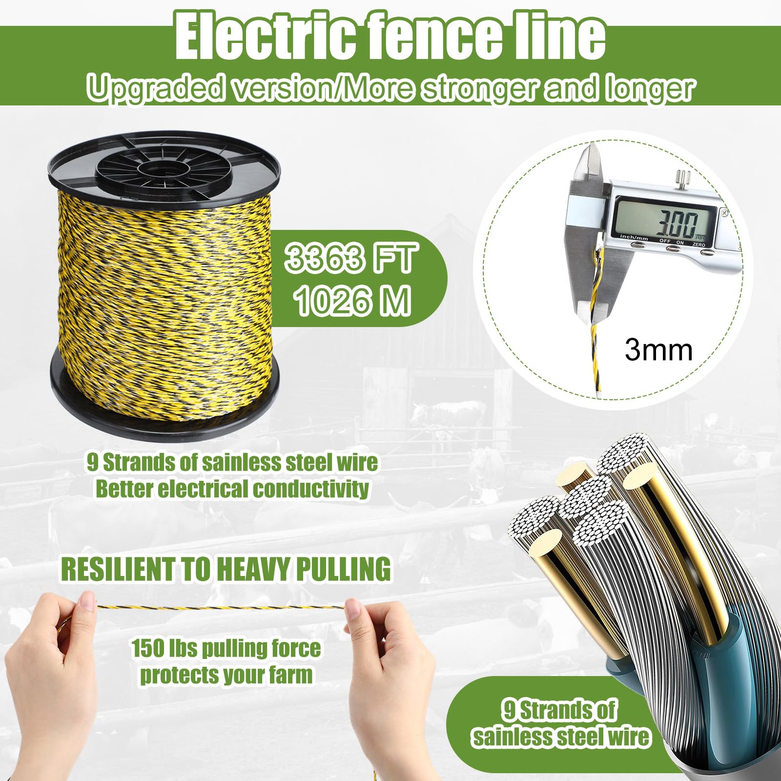 MorningRo black screw-in insulator detail protects wire on wood posts