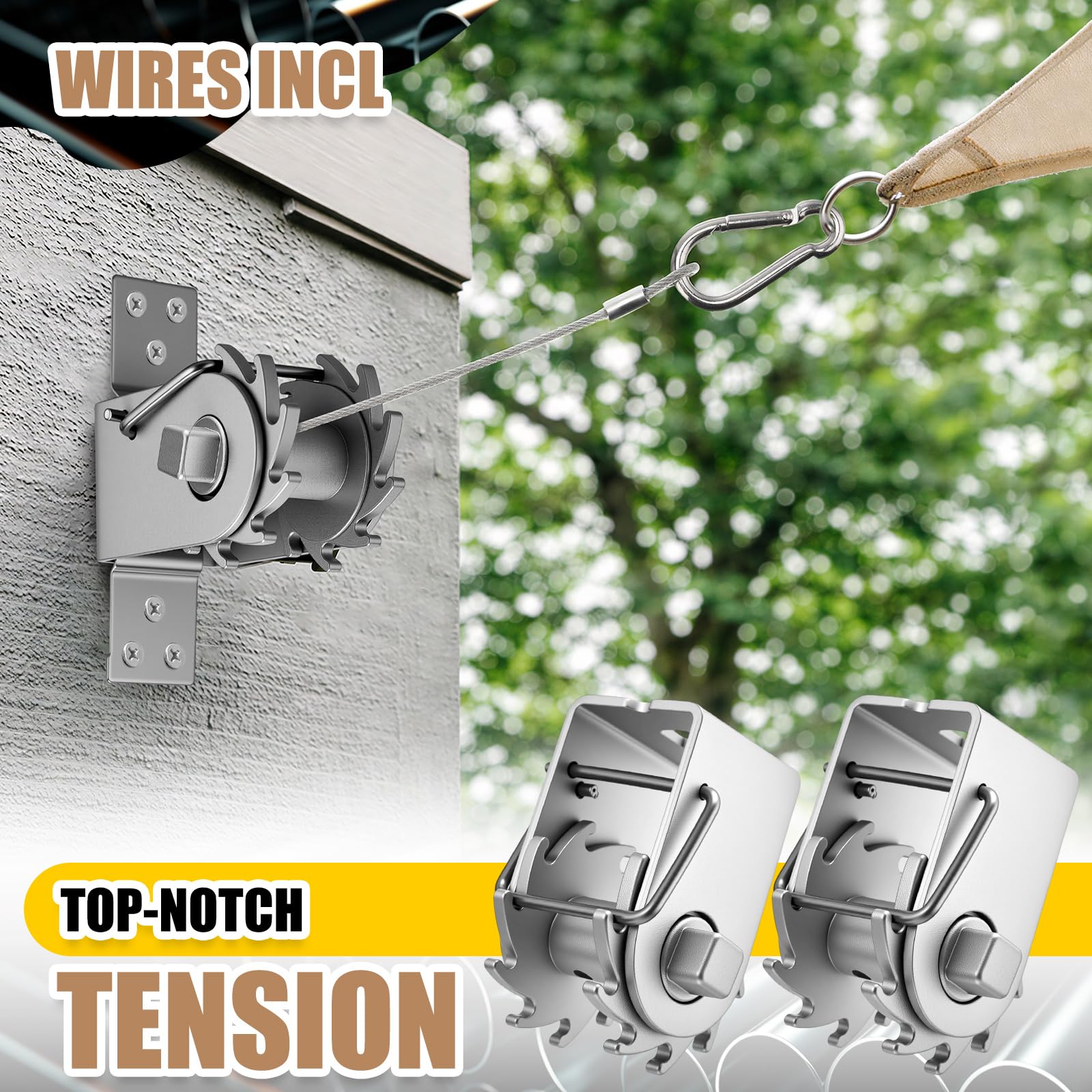 MorningRo spring hook and rope clamp assembly highlighting fast attachment advantage