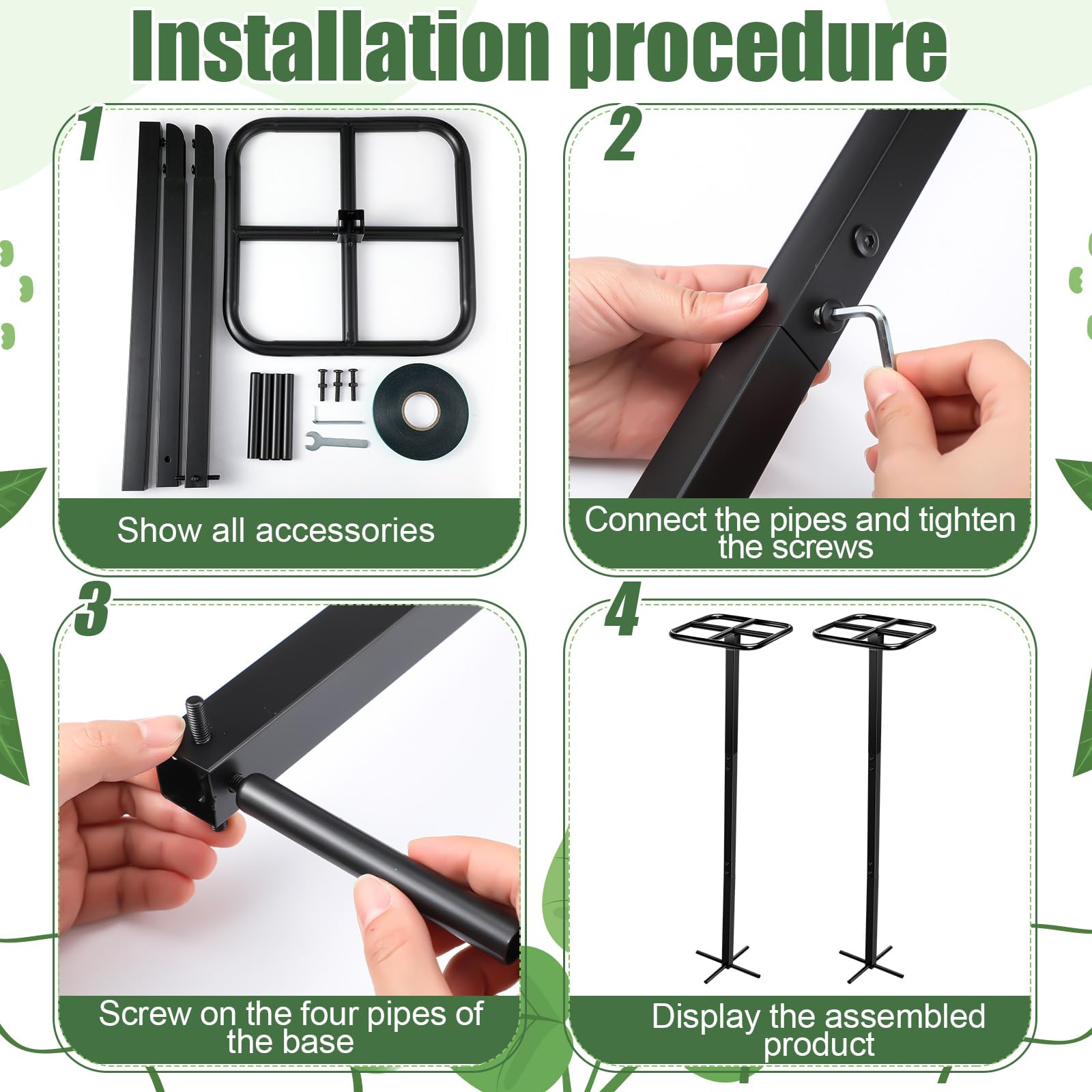MorningRo stretch ties detail showing elastic ties for gentle plant securing and easy adjustments