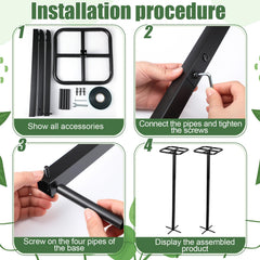 MorningRo stretch ties detail showing elastic ties for gentle plant securing and easy adjustments