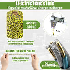 MorningRo yellow T-post insulators displayed on post for easy, snug mounting benefit