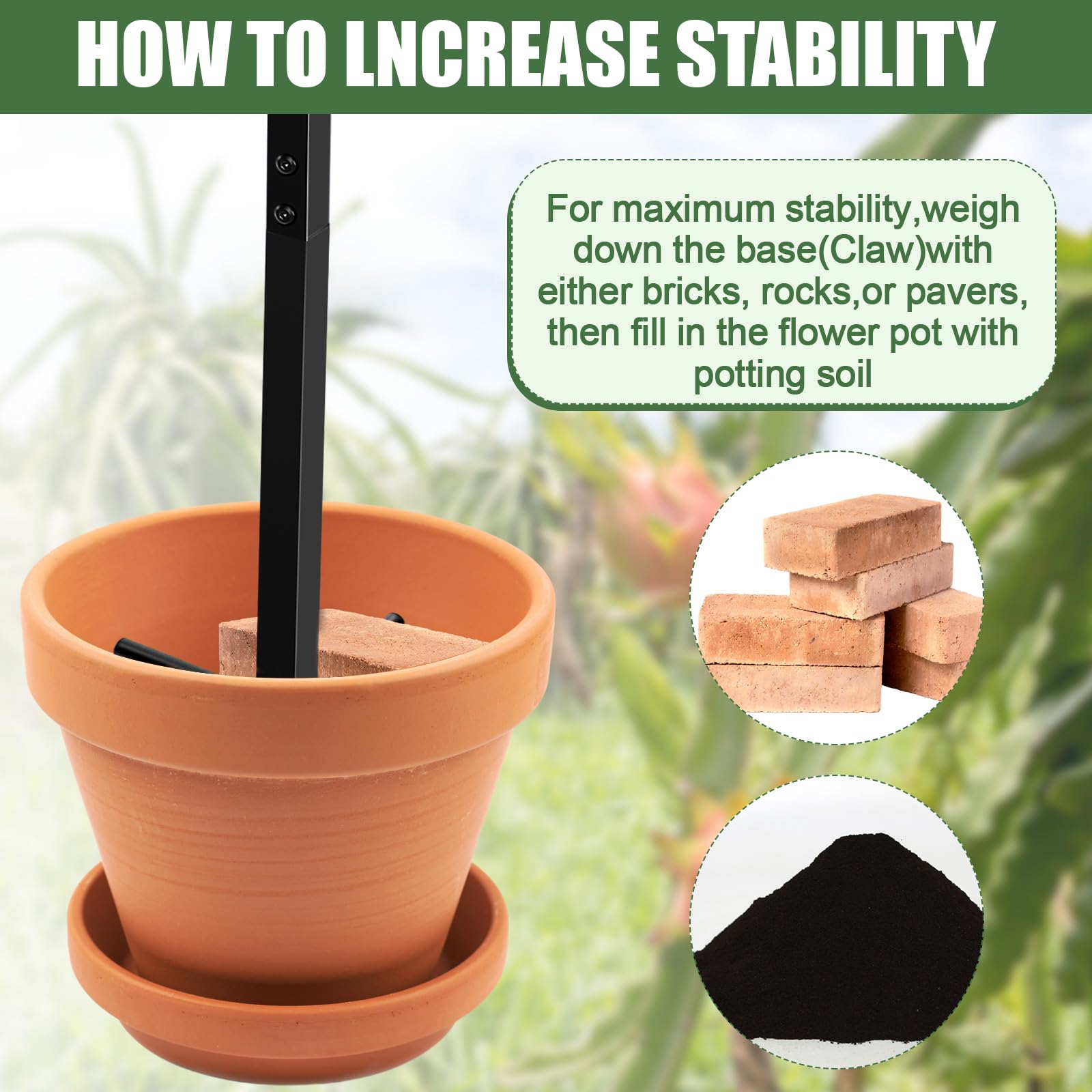 MorningRo trellis size comparison next to ruler showing 60-inch height and garden scale
