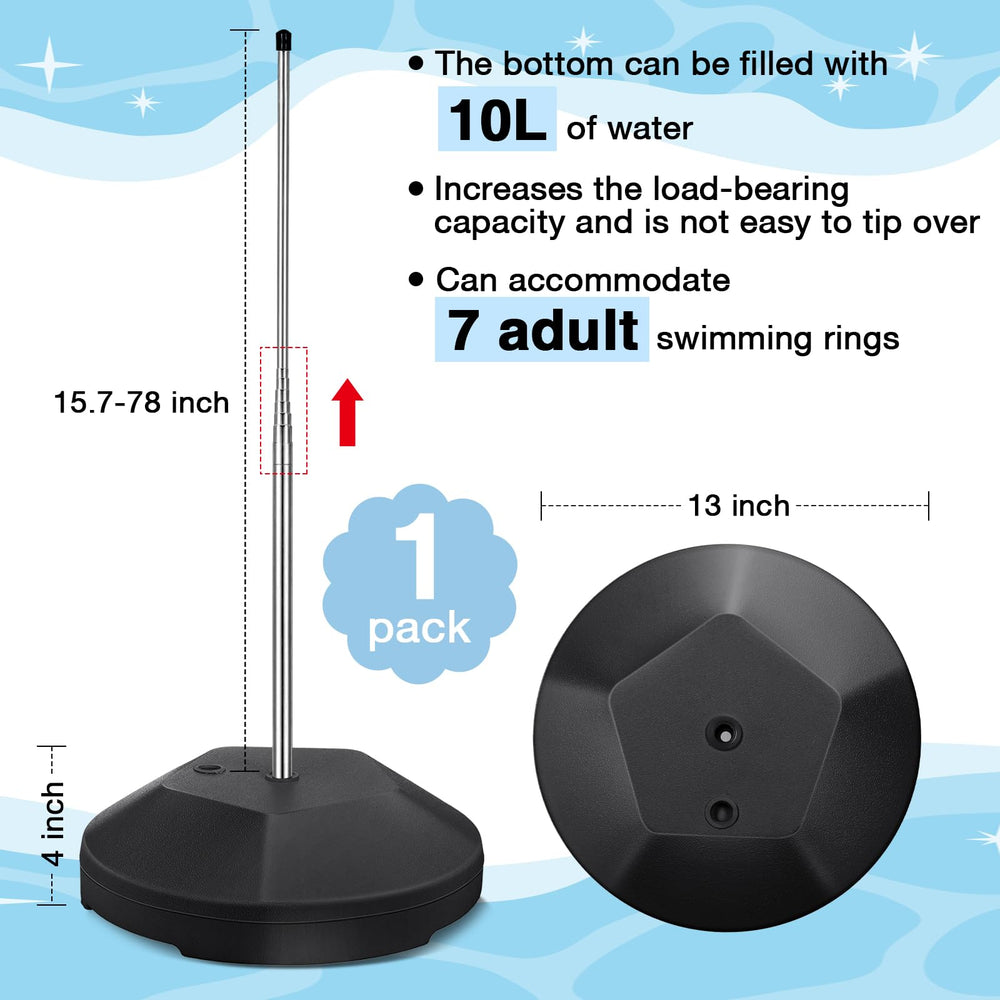 MorningRo close-up of water-fill PVC base showing ballast and stability