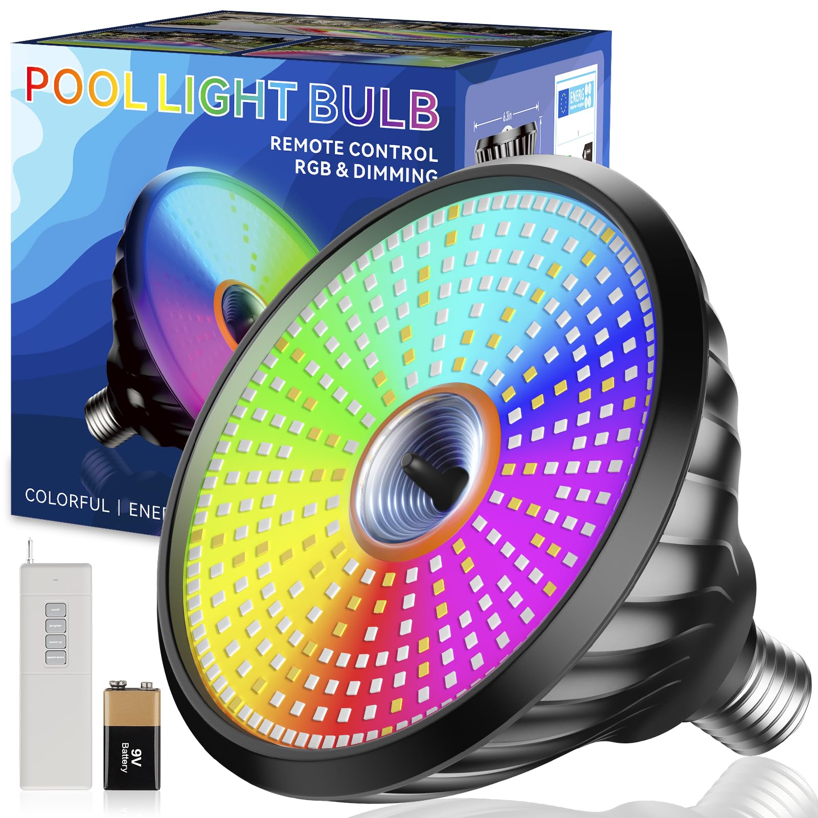 MORSEN front view of bulb showing durable housing and bright output