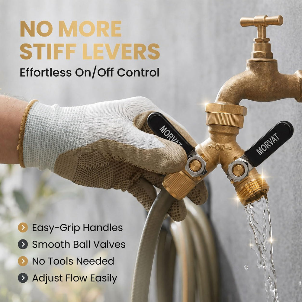 Morvat layout of extra washers and Teflon tape included, ensures leak-free seal