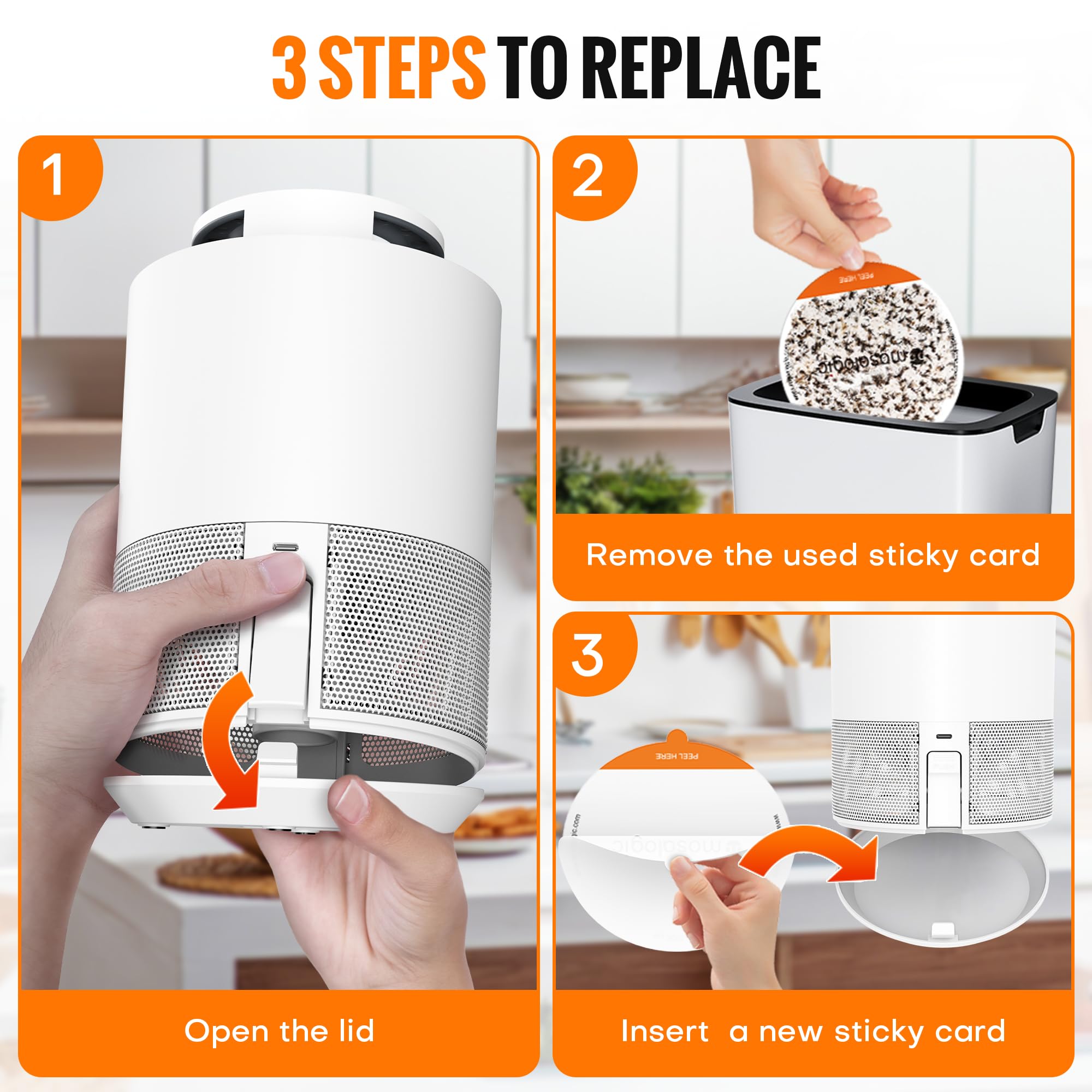 mosalogic five glue-board refills pack, brand extends operational time easily