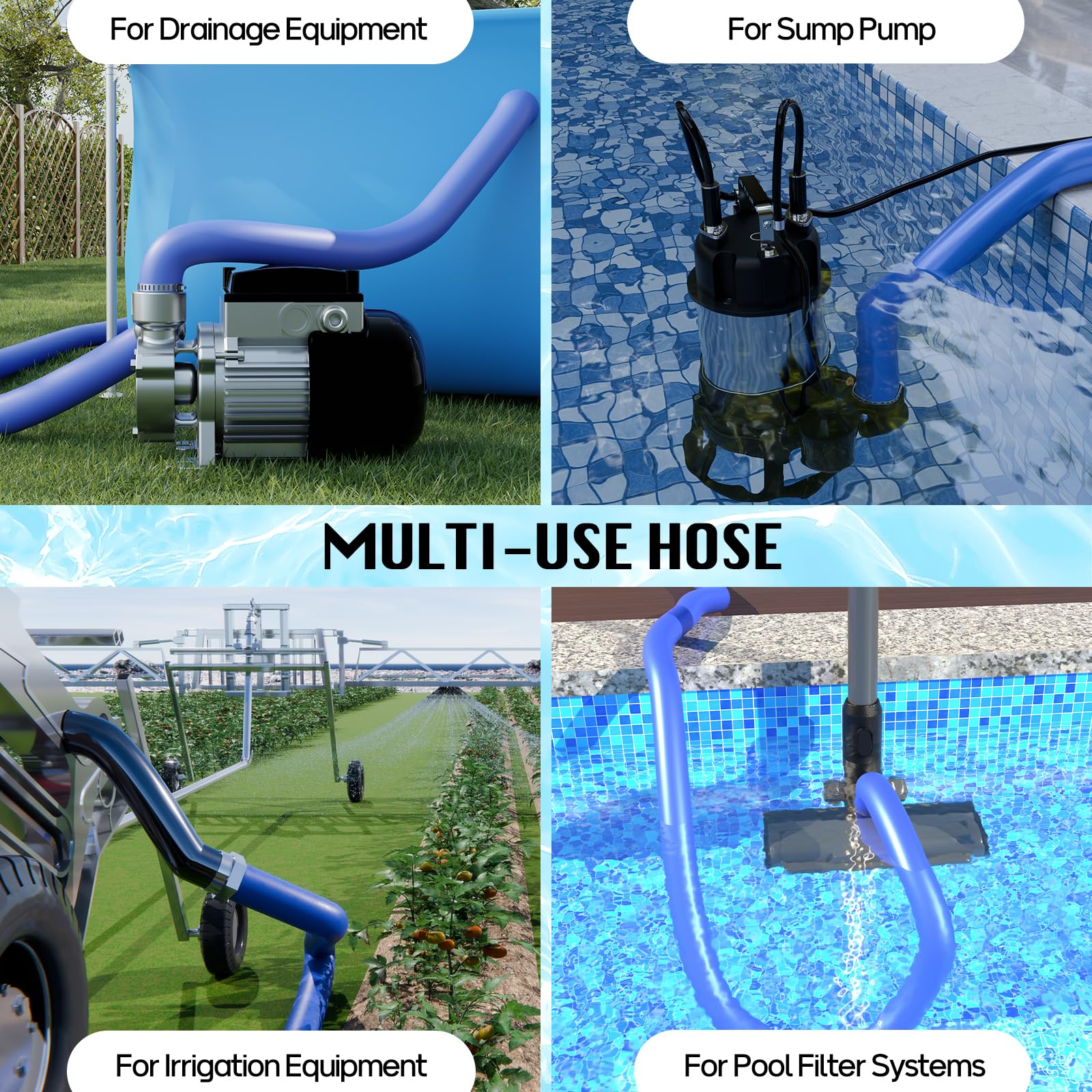 Mosenpol hose rolled compactly for small-space storage and convenient transport
