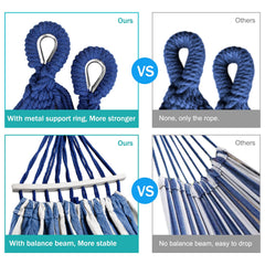 MOSFiATA tree straps and carabiners set up for quick secure attachment