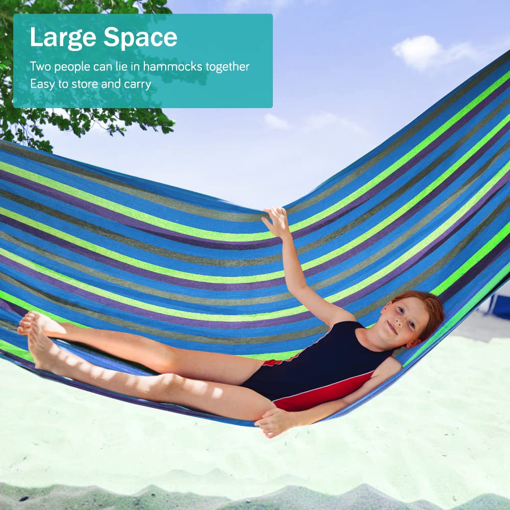 MOSFiATA size comparison with person showing generous 80.7" by 61" sleeping area