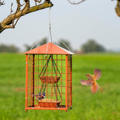 Mosloly close-up grid detail showing durable metal cage and benefit: selective access