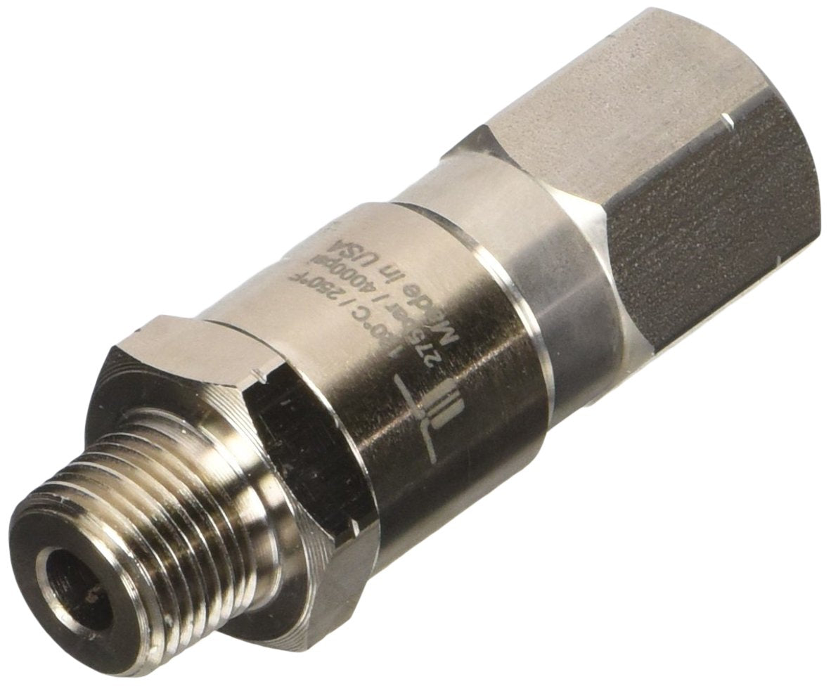 Mosmatic DGV front assembly showing compact swivel and threaded connections for easy installation