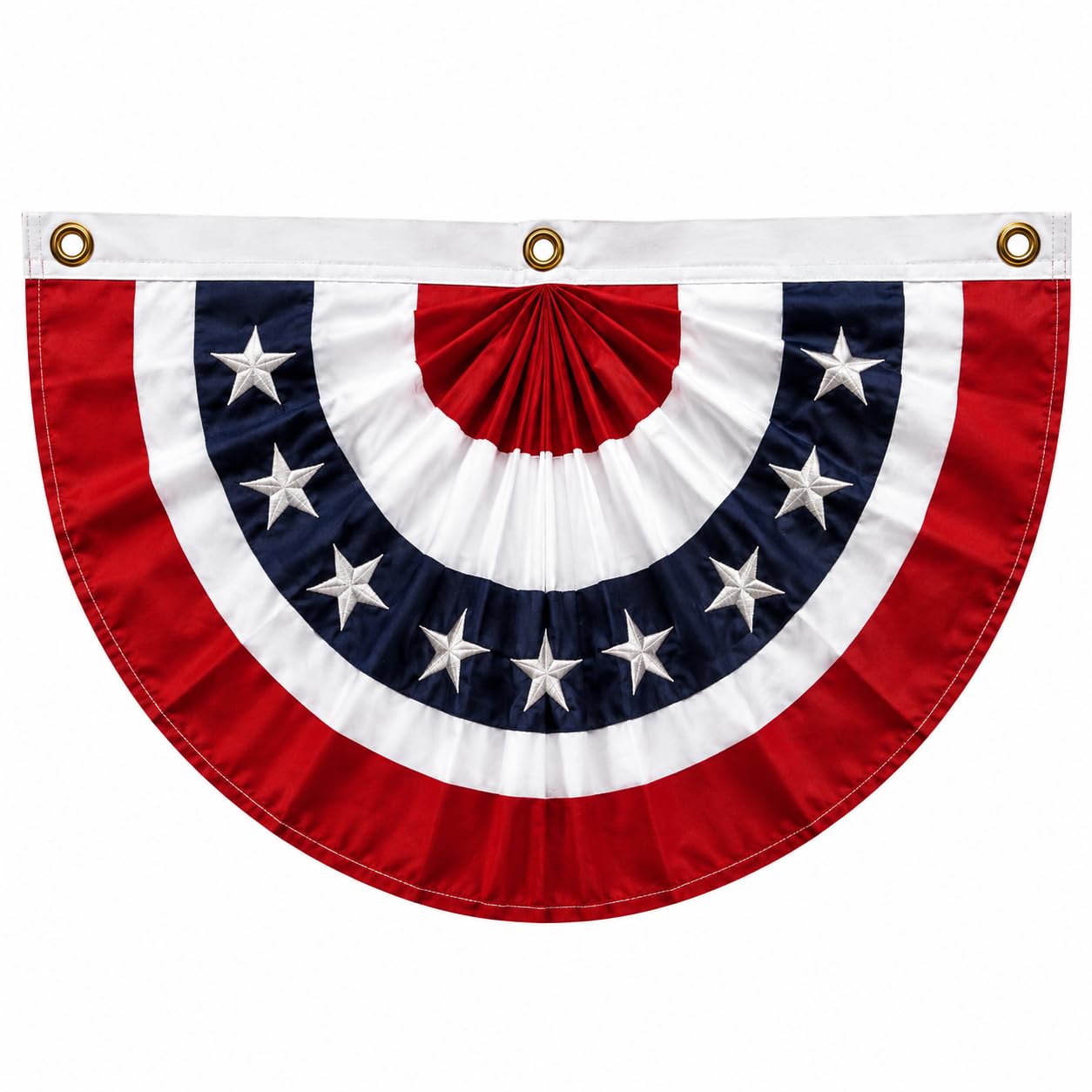 Mosprovie bunting at a backyard party enhancing festive Fourth of July decor