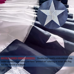 Mosprovie two-row stitched edge detail preventing fraying and improving strength