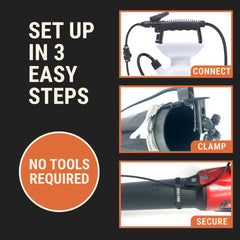 Mosquito Sniper System in use across a backyard treating perimeter and shrubs