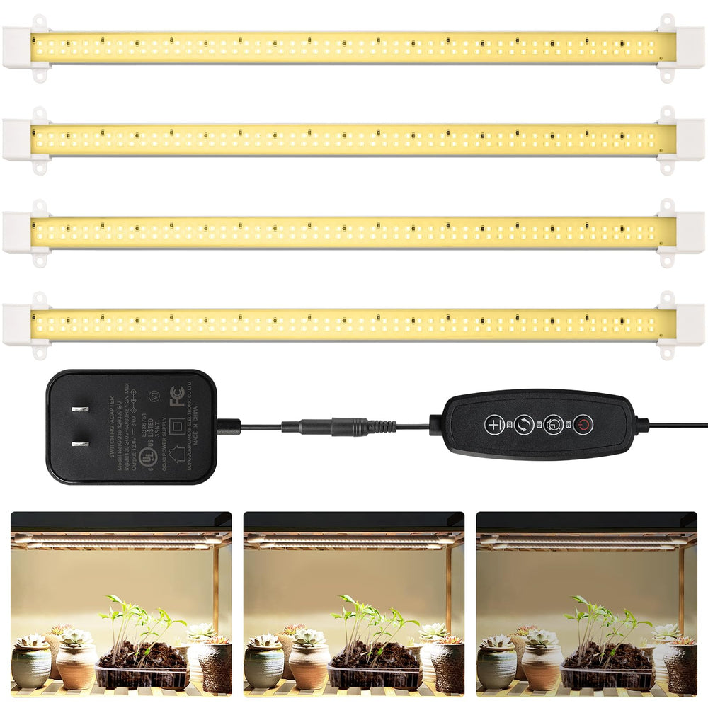 Mosthink front view grow strip light showing slim profile and full-spectrum benefit