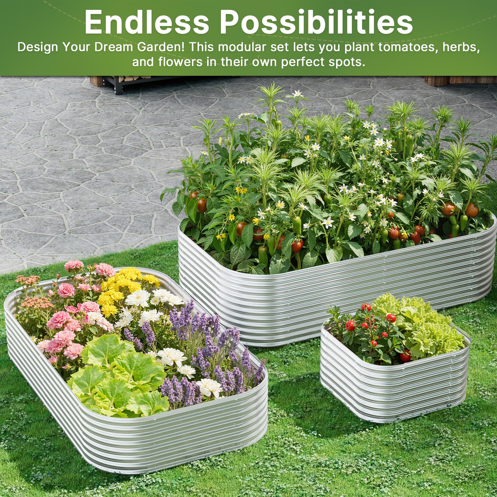Mostmahes lifestyle patio display showing decorative planting benefit