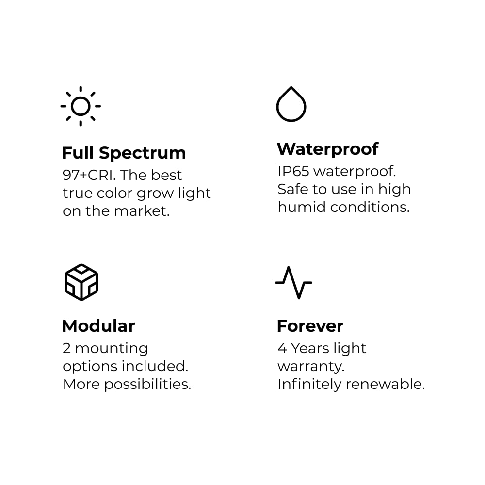 MOTHER PlantSpectrum32 mounted on shelf demonstrating flexible mounting options