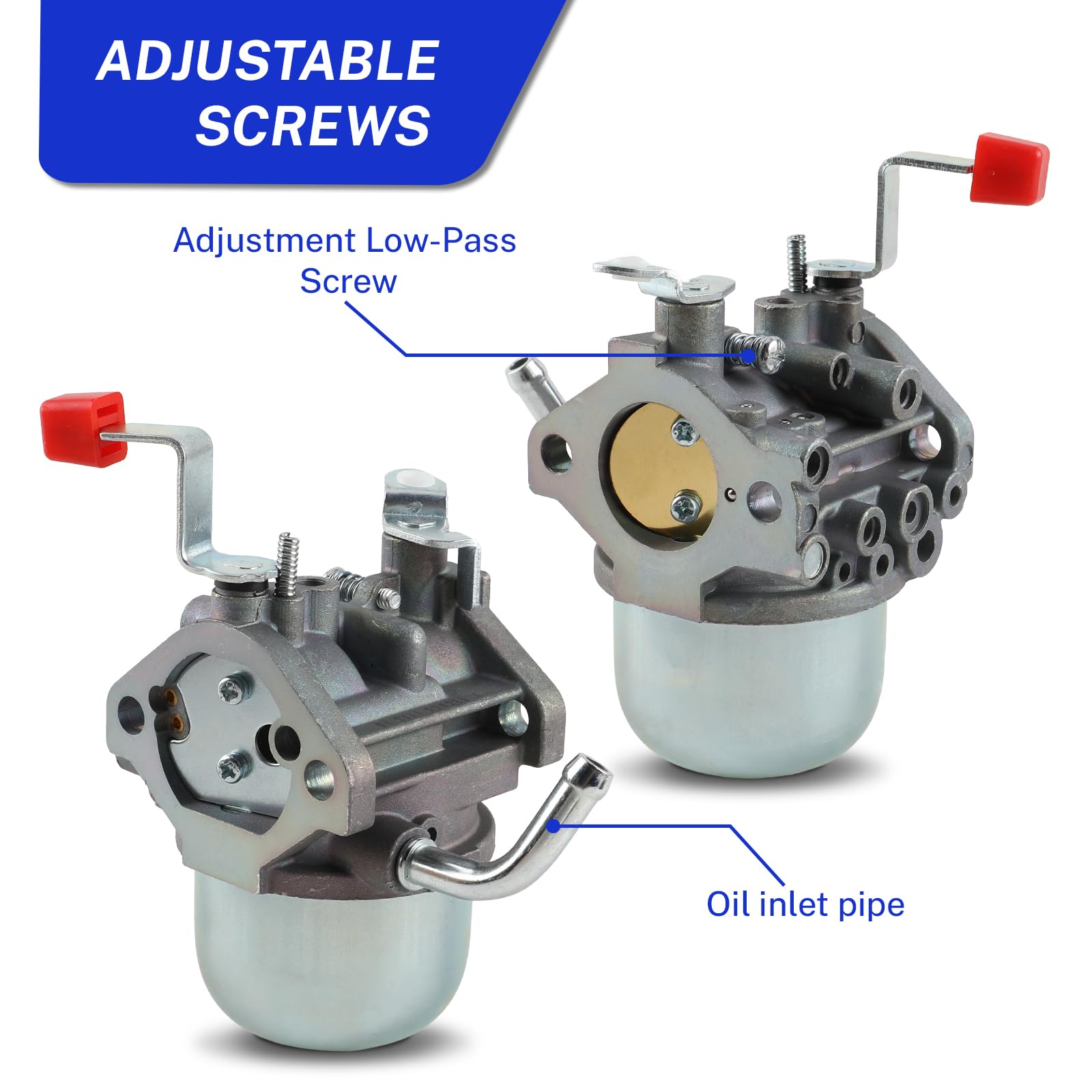 MOTOALL new unit next to old carburetor showing improved condition benefits