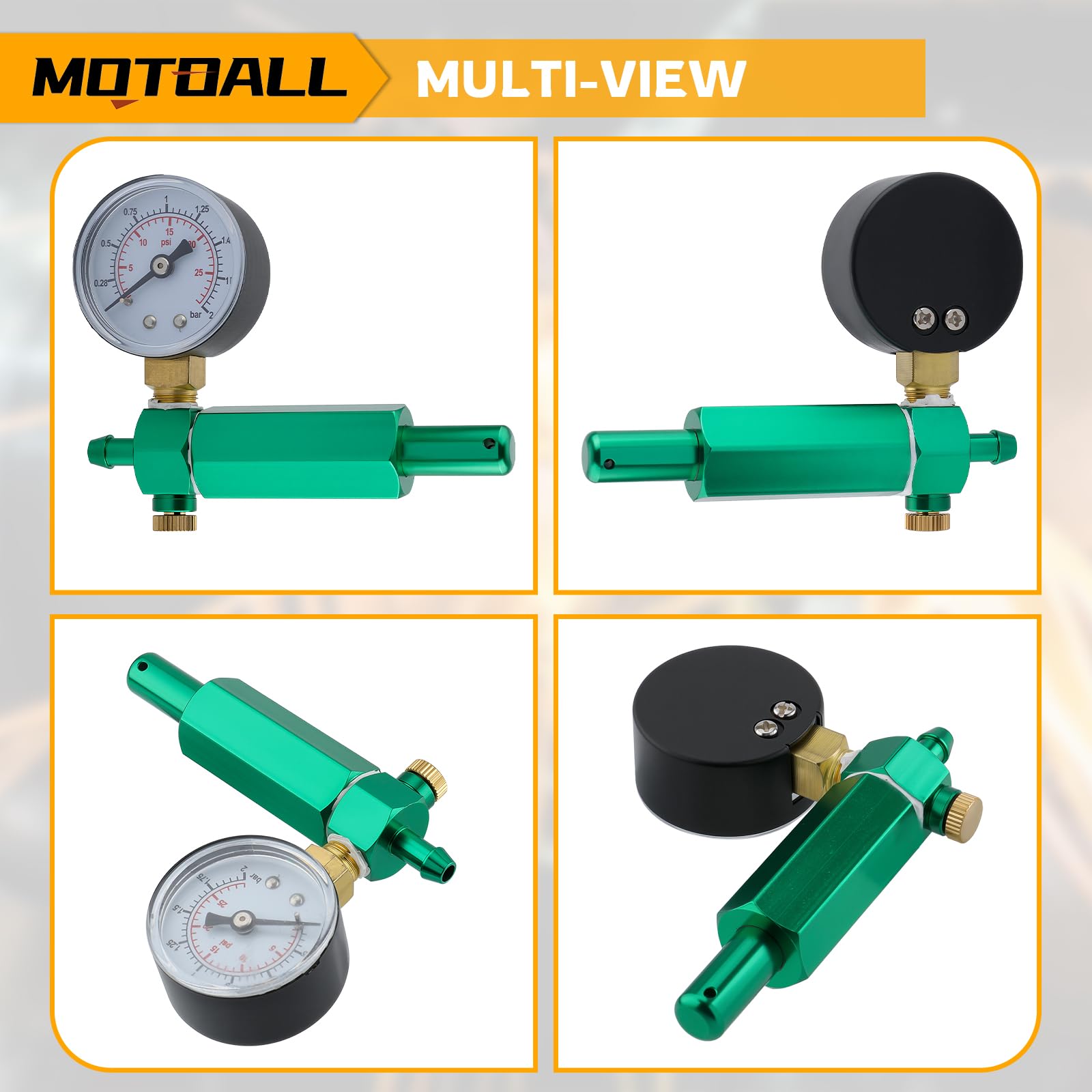 MOTOALL connected to Walbro port demonstrating fit and quick diagnostics benefit time savings