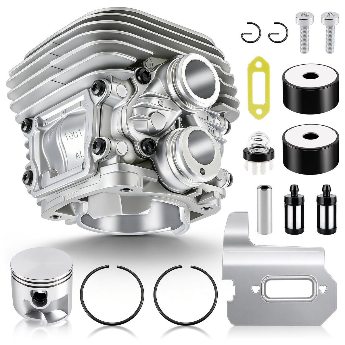 MOTOALL cylinder front view showing fitment and improved sealing