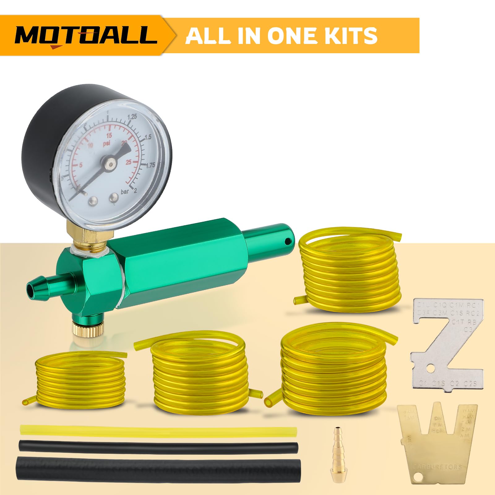 MOTOALL on workbench with tools demonstrating real-world use benefit professional diagnostics