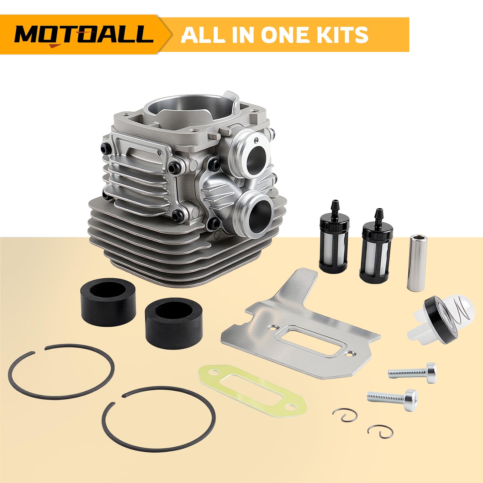 MOTOALL installed cylinder on Stihl saw showing restored engine function