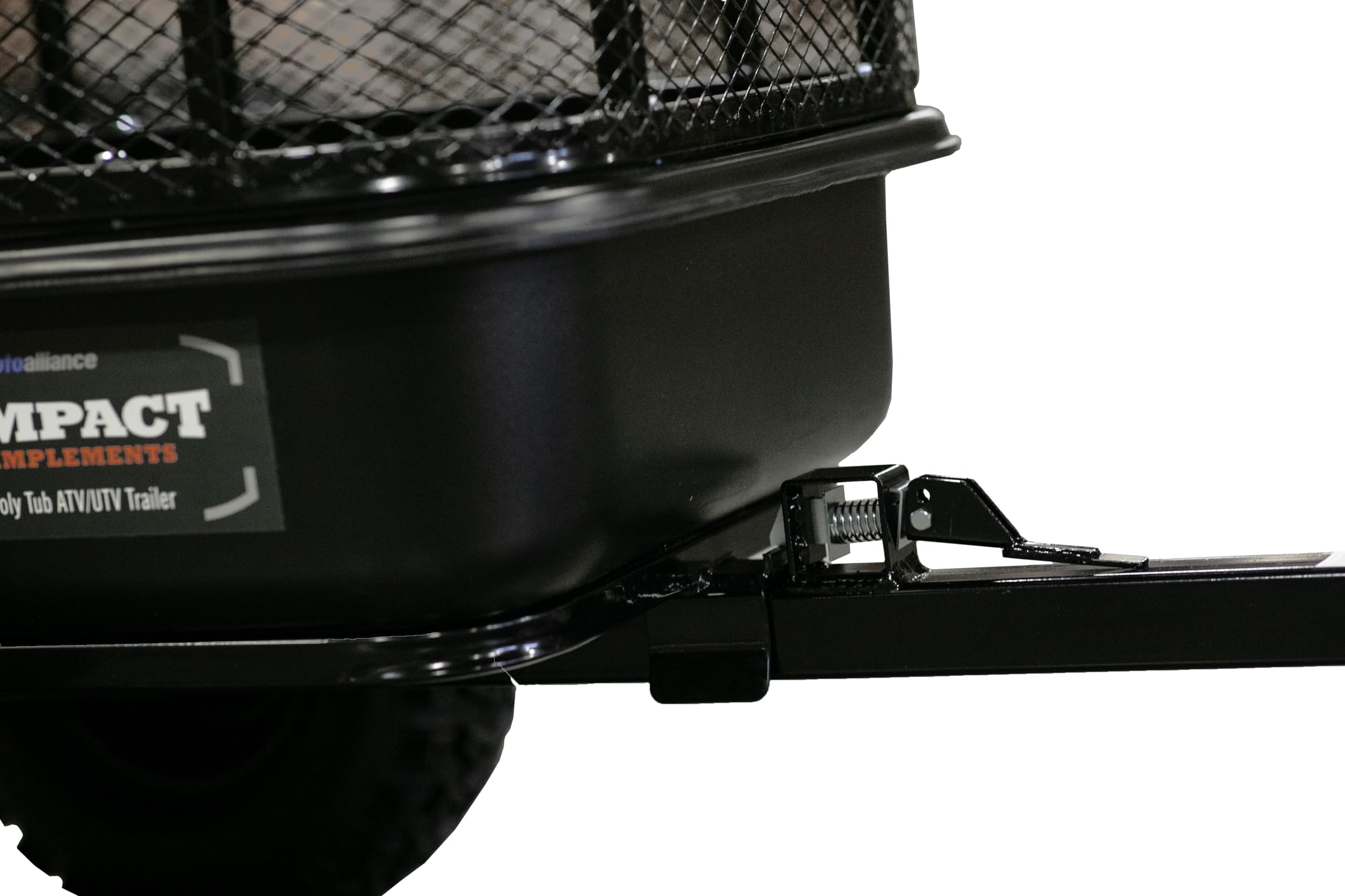 MotoAlliance trailer loaded with soil demonstrating 1500 lb hauling capacity