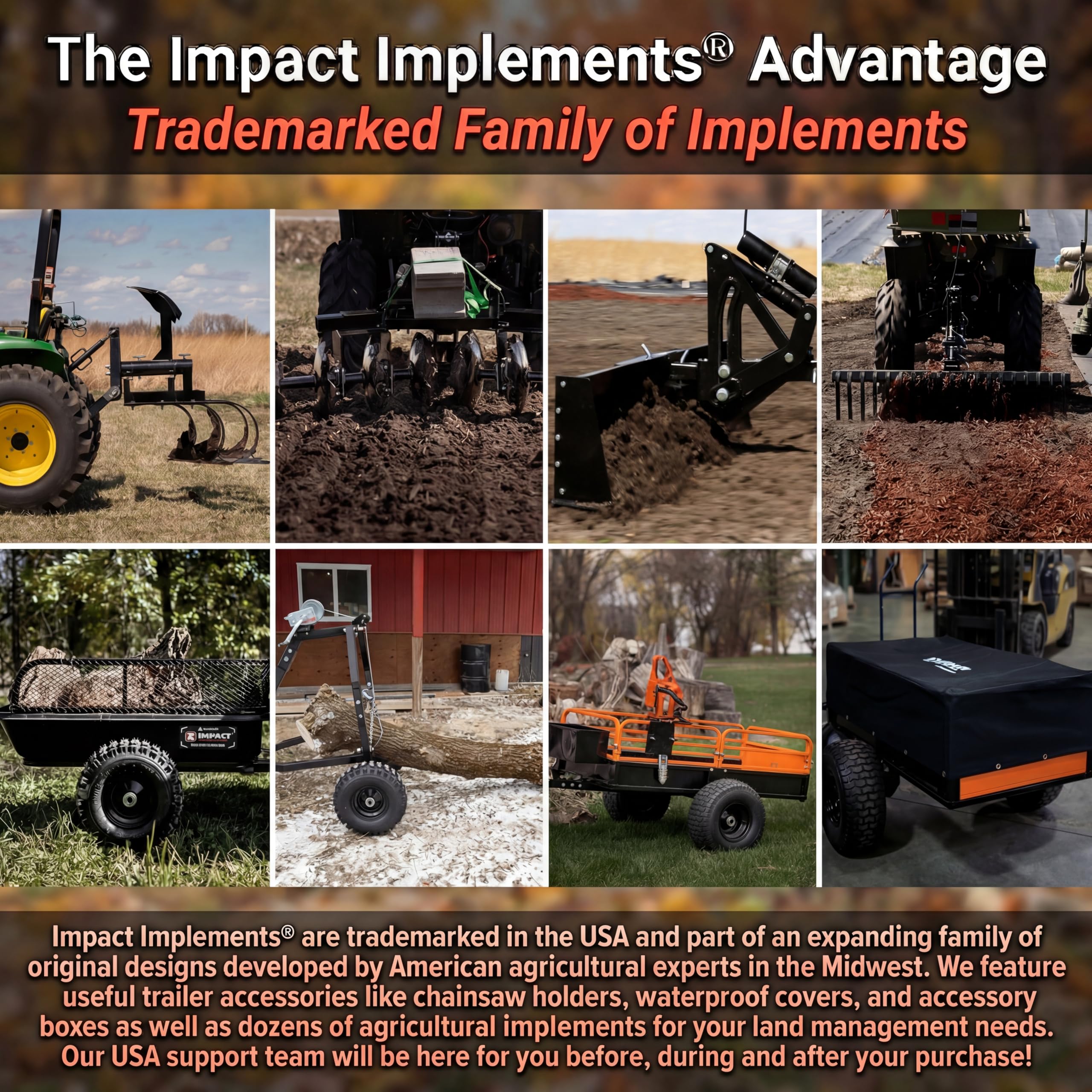 MotoAlliance size comparison beside ATV showing compact hauling capacity