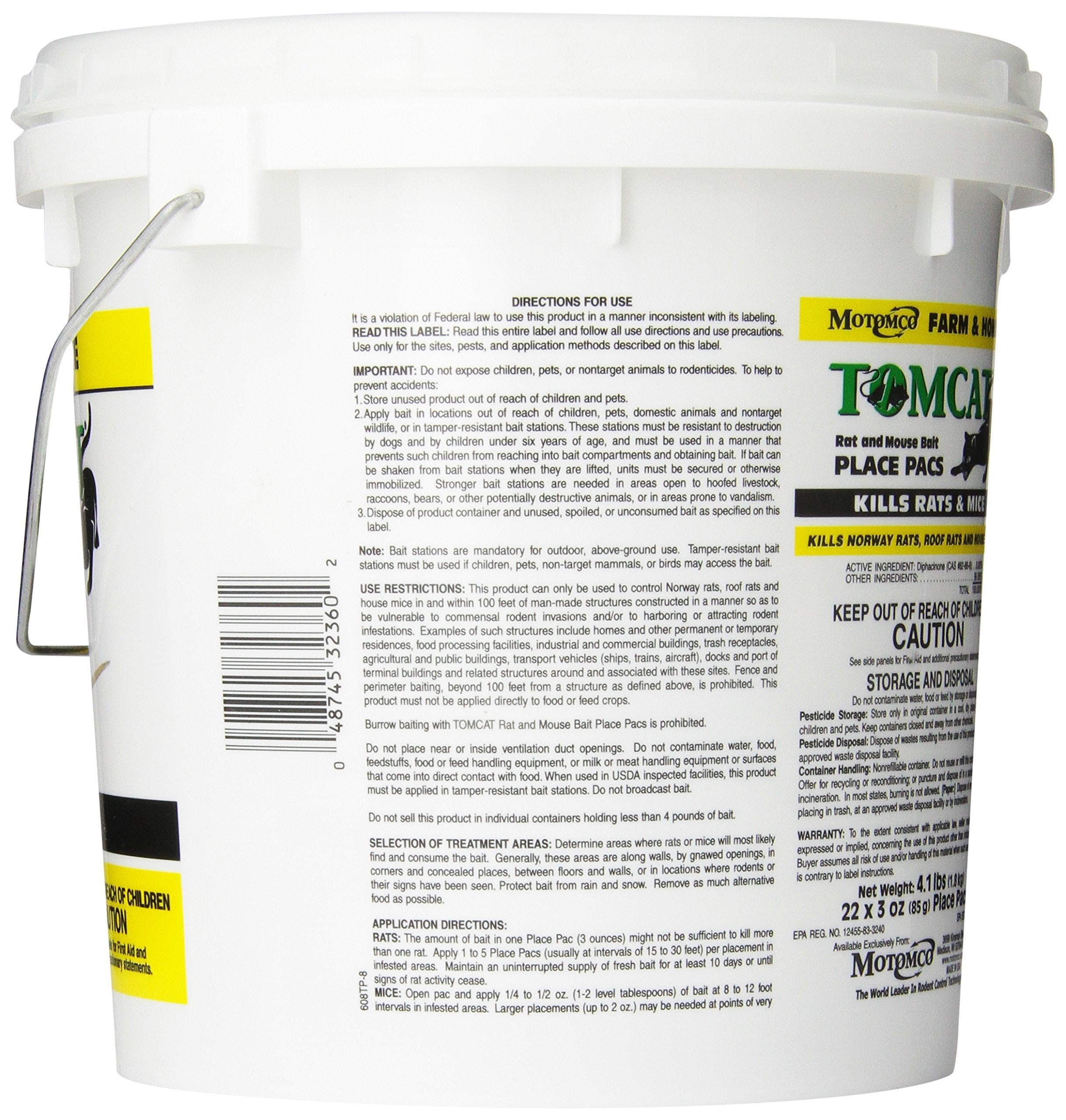 Motomco Tomcat bait granules close up showing texture for better rodent attraction