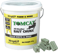 Motomco Tomcat front package showing label and clear product identification for safe use