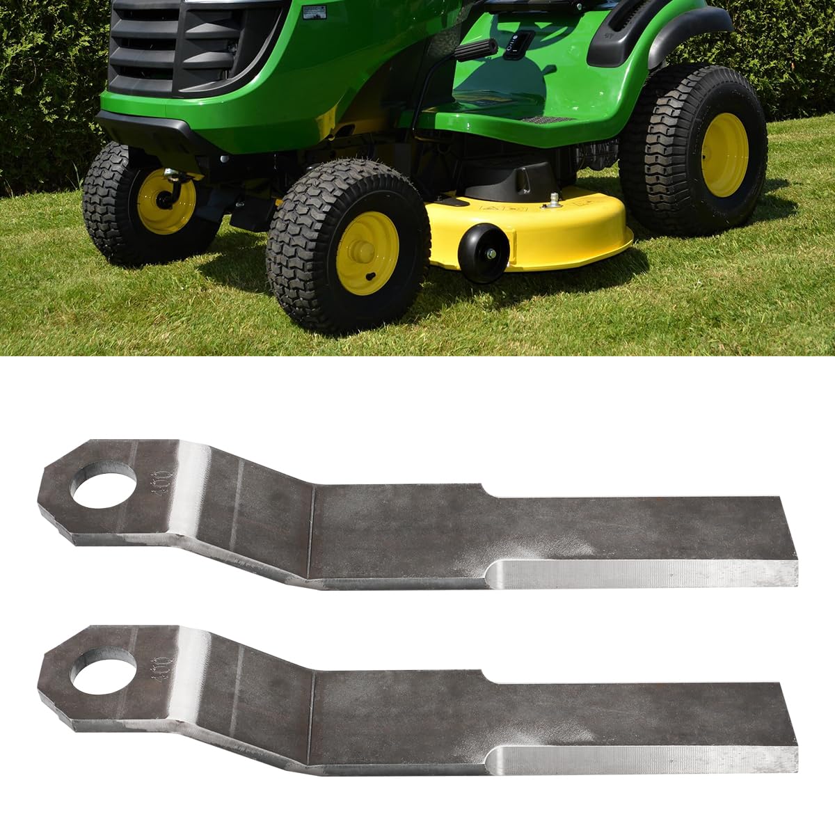 MOTOQUEEN front view of two replacement blades showing OEM fit benefits