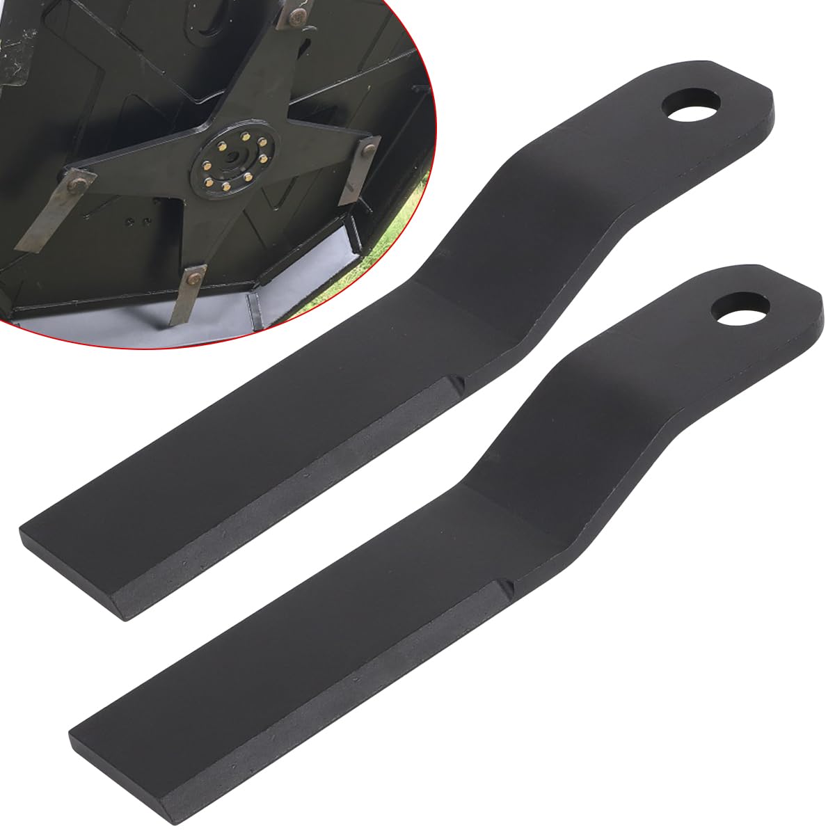 MOTOQUEEN front view of replacement blade set showing fit and finish for Wolverine BC-13-72W