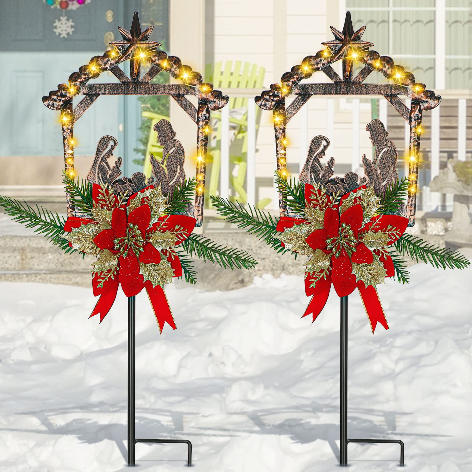 Moukeren side profile nativity silhouette adding holiday charm