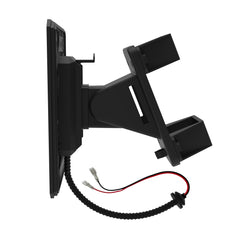 Moultrie bracket installation on square feeder leg illustrating quick secure mounting benefit