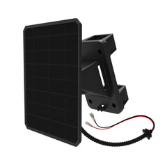 Moultrie front view of solar panel showing durable housing and connectors for reliable charging