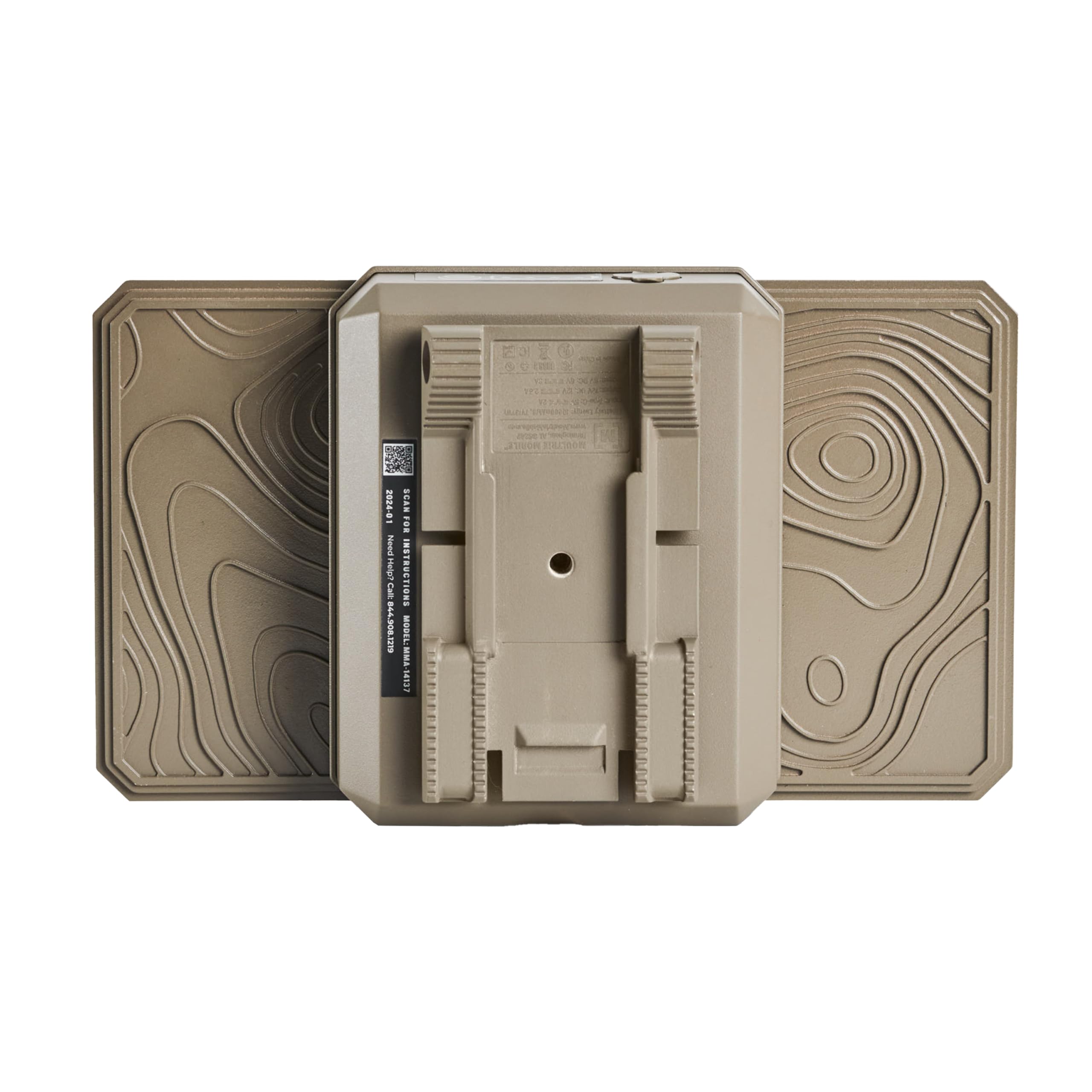 Moultrie beside EDGE 3 camera in woods for remote monitoring benefits