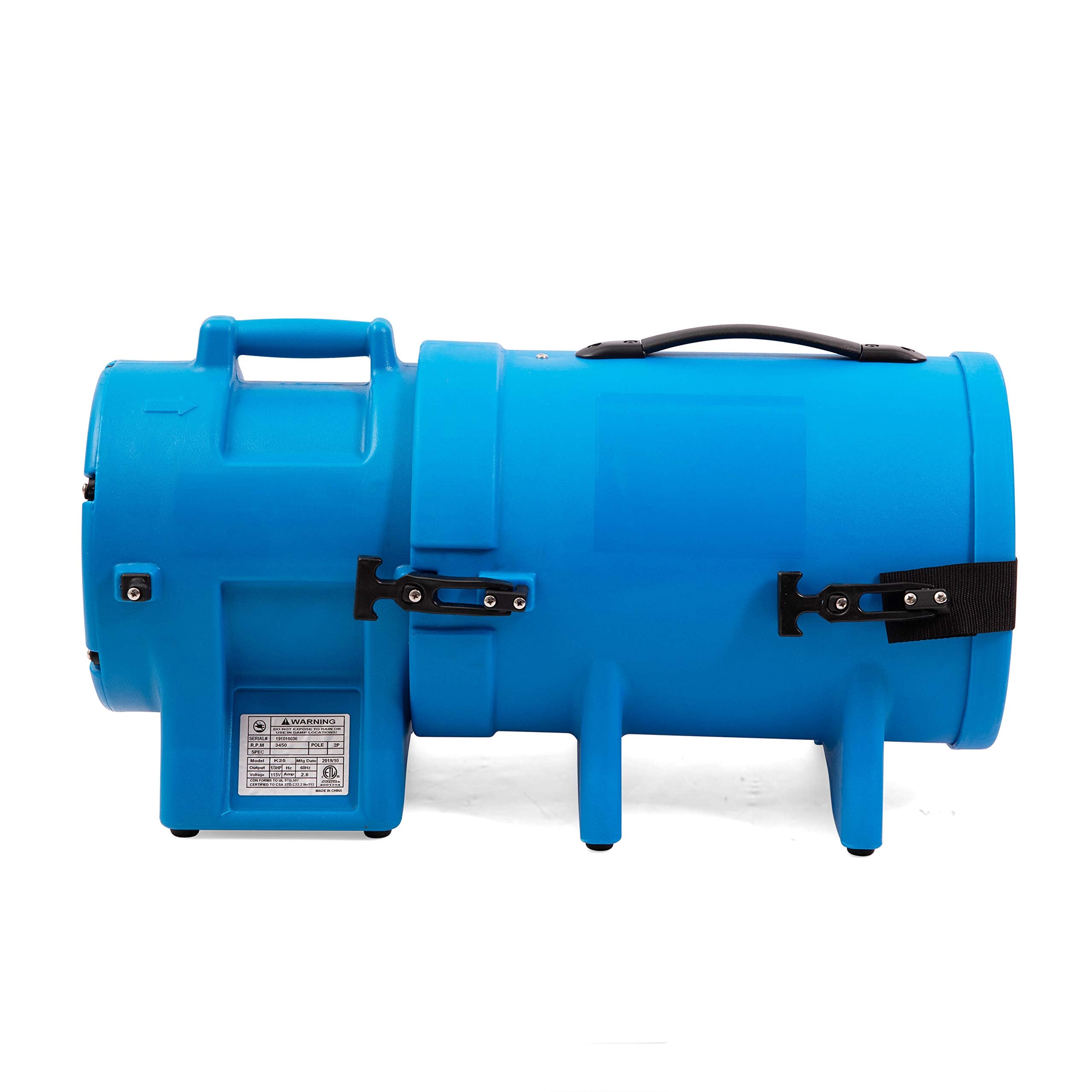 MOUNTO canister connected to outlet demonstrating ventilation mode and focused airflow