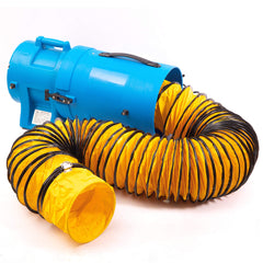 MOUNTO front view of blower showing compact housing and easy transport benefit
